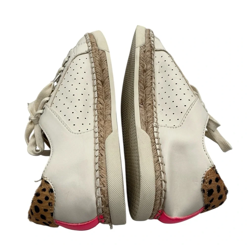 Dolce Vita Cream Sneakers leopard‎ back size 9